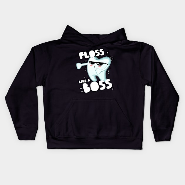 Floss Like A Boss Kids Hoodie by zeno27